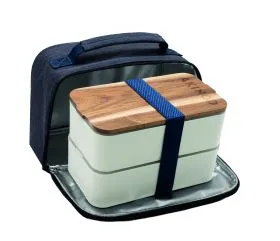 AKINOD - Lunch Box 11H58, Weiss / Blau meliert