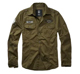 Brandit - Luis Vintage Shirt Long Sleeve olive