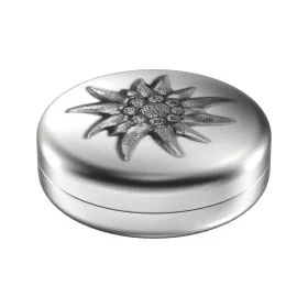 Aufbewahrungsbox rund "Edelweiss"