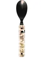 AKINOD - Besteckset faltbar 13H25, Hochglanz Schwarz, Pixel Camo