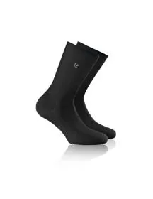 Rohner Socken - Business Platin Bambus schwarz
