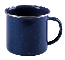 Emaille-Tasse Western, blau, ca. 680 ml